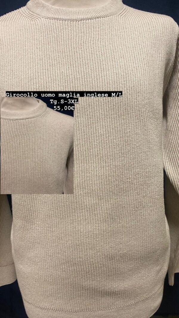 Girocollo Uomo Maglia Inglese
