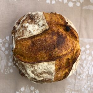 Pane Con Zucca ed Uvetta